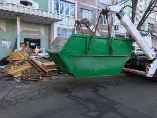 Evacuarea deseurilor de constructie container 8m3 / Вывоз строительного мусора