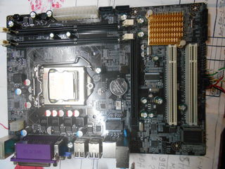 Intel h55 новая материнка сокет 1156 DDR-3 foto 3