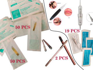 Aparat/ masina pentru tatuaj permanent cu functie Dermapen. Ace microblaiding si accesorii фото 6