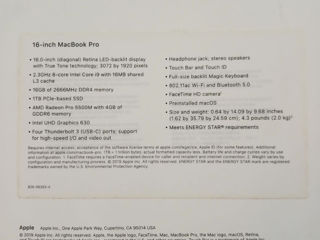 MacBook Pro  16-inch , i9,1tb ,16gb foto 2
