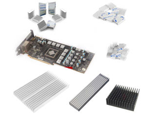 Id-191 - Алюминиевые радиаторы разных размеров для видеокарт, чипов, мостов, памяти, транзисторов