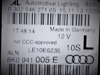 Audi A3 S3 RS3 S4 B8  A5 а5 full led + q5 xexon 80a    фары передние 12 13 14 15 16 17 18 foto 6