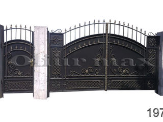 Porți, garduri , balustrade, copertine, gratii, uși metalice și alte confecții din  fier. foto 8