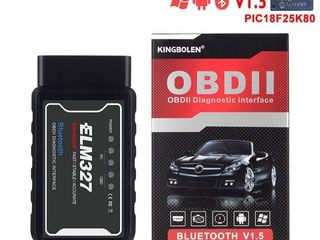 Оригинальные OBD2 ELM327 - PIC18F25K80 v.1.5 Bluetooth авто диагностические сканеры foto 3