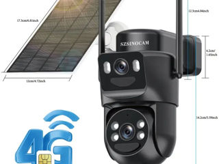 PTZ 4G Dual Camera Externa 8Mpx + Panou solar + acumulator inclus! foto 1