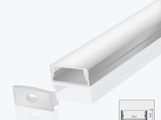 Алюминиевый профиль LED, подсветка для мебели, panlight, LED лента, врезной профиль, датчики, сенсор foto 10