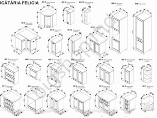 Set bucatarie Ambianta Felicia 2.6 m foto 2