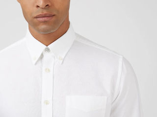 Ben Sherman Oxford Shirt White - S foto 4