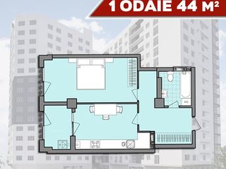 Apartament Rîșcani  2 odăi, ipoteca 7%  de la compania de construcție foto 8