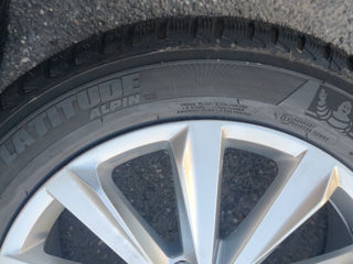 Jante NOI + Anvelope NOI  R19 5x130 Tuareg Porsche Audi Q7 265/50 R19 Michelin Alpin foto 9