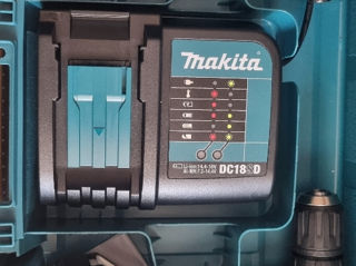 Makita  dlx 2414 набор шуруповёрт,  импакт, 2 батареи на 5 ампер зарядное и кейс foto 3