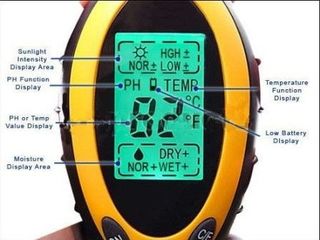PH метр 4-в-1 для почвы (PH / влажность / температура / свет) foto 8