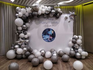 La cumatrii decor cu baloane de la 750 lei reduceri крестины декор от 750 лей fotopanou фотобаннер foto 3