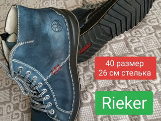 40 размер ботинки мокасины Rieker foto 2