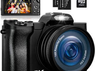 Cameră digitală 5K  zoom digital 48MP 16X cu card SD 32G