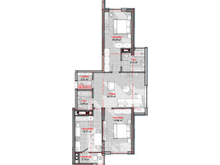 Apartament cu 2 camere, 89 m², Râșcani, Chișinău foto 6