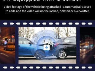 Cameră de bord kawa D6 dash cam 2k 1440p full hd foto 3