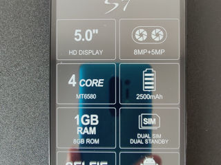 Ulefone S7 - nou, dual sim, 1/8Gb. foto 1