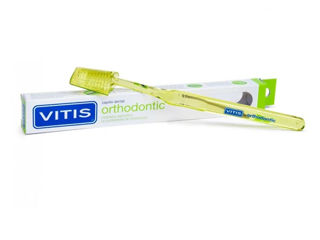 Periuță de dinți Vitis Ortodontic pentru bracketi, producător DentAid, Spania foto 1