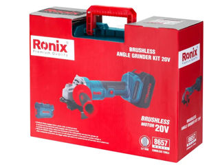 Аккумуляторная болгарка RONIX 8657 125мм 20В 4Ач foto 11