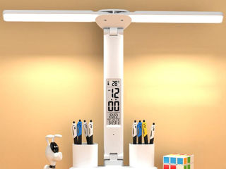 Настольная Лампа сенсорная LED для учёбы с датчиком температуры. Lampă de birou LED tactila
