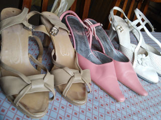 Туфли,босоножки ,ботинки из натуральной кожи 37-38 размер б/у foto 5