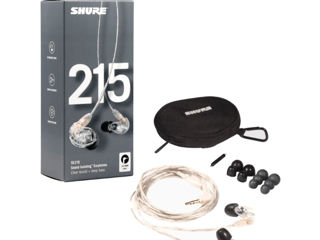 Профессиональные мониторные наушники Shure SE215 - прозрачные. Оригинал. foto 2