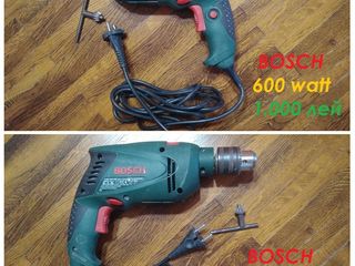 Ударные дрели с реверсом и регулировкой скорости фирм  Bosch, Hilti, Einhell, Skil, ИЭ  от 450 лей foto 3