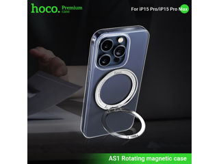 Husa magnetica rotativa Hoco pentru iPhone 16 Pro (AS1) foto 5