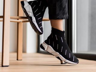 balenciaga speed trainer black womens