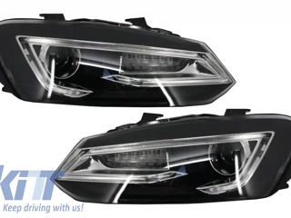 Faruri Led Xenon Hid Compatibil Cu Vw Polo 6r / 6c / 61 (2011-2017) Devil Eye Look foto 4