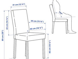 Set masă cu 2 scaune IKEA (1+2) foto 5