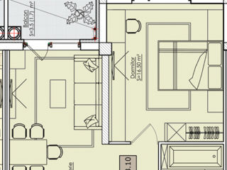 Apartament cu 1 cameră,  Periferie,  Dumbrava,  Chișinău mun. foto 4