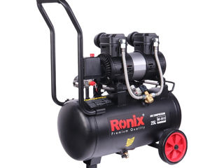 Компрессор безмасленый .25L 100l/min 8bar 1.38kW RONIX RC-2512 foto 3