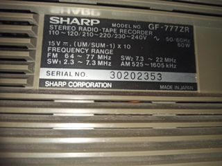 Sharp GF-777 stereo cassette recorder foto 4