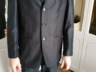 Пиджак emilio gaspari черный , в крупную полоску - новый, фирменный!