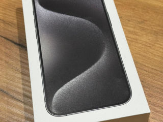 Iphone 15 pro Black Titanium 128gb. Новый, запечатанный. foto 1