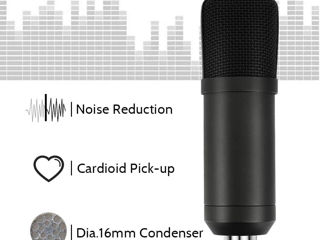 Microfon Condensator Zhenren Xlr, Studio 192 Khz/24 Biți, Kit De Microfon Podcast Cardioid foto 3