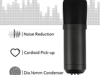 Microfon Condensator Zhenren Xlr, Studio 192 Khz/24 Biți, Kit De Microfon Podcast Cardioid foto 4