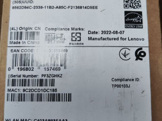 Lenovo ThinkPad T14 GEN 2 / i5-1145G7 / 16GB / 256GB SSD / Новый запечатанный!  - 8400 lei foto 1