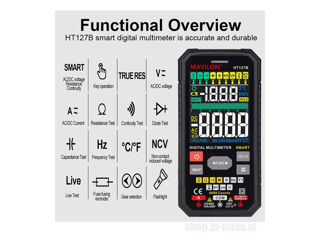 Multimeter MAYILON HT127B Мультиметр foto 7