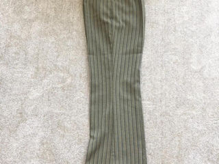 Pantaloni verde kaki in dungi L женские брюки