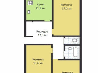 Apartament cu 3 camere, 71 m², Centru, Chișinău foto 5