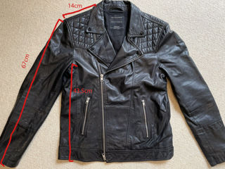 All Saints Kushiro Leather Jacket размер M foto 3