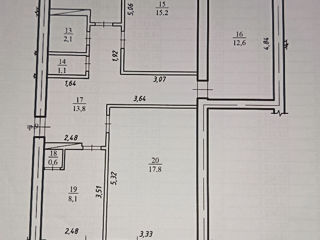 4-rm apt., 84 м², 3/5 fl.
