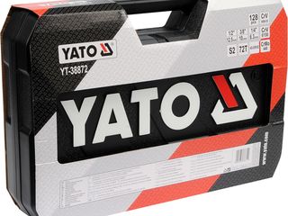 Yato профессиональный набор инструментов (Yato 128 шт, 1/2", 1/4", 3/8", YT-38872) foto 2