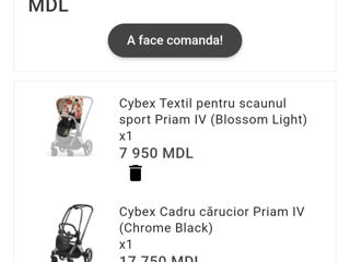 Прогулочная коляска Cybex Priam Spring blossom б.у. foto 8