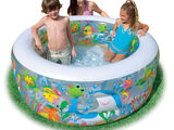 Надувной детский бассейн аквариум intex 58480 (152х56 см.) фото 1