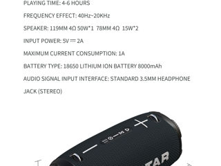 New! Hopestar A6 Max 80W! Мощный звук + караоке микрофон! foto 3
