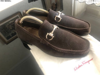 Замшевые туфли / мокасины 45-го размера Salvatore Ferragamo foto 1